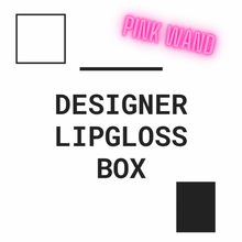 Load image into Gallery viewer, DESIGNER LIPGLOSS BOX (PINK WAND)