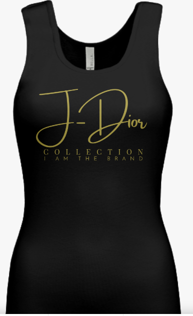J-Dior Signature Tank-Black/Gold
