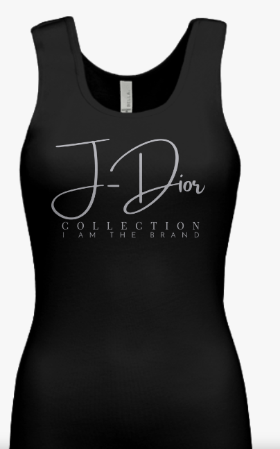 J-Dior Signature Tank-Black/Silver